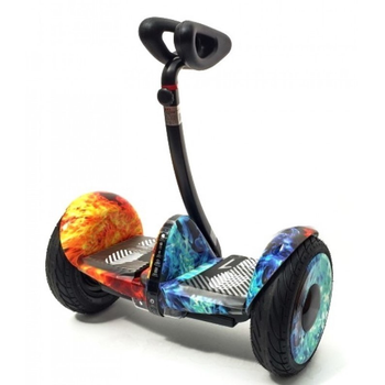 Гіроскутер з ручкою Міні Сігвей Ninebot Mini PRO Вогонь та лід