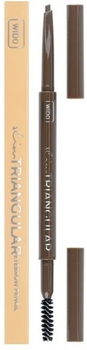 Олівець для брів Wibo Slim Triangular Eyebrow Pencil з трикутним стрижнем 1 Soft Brown (5901801670513)