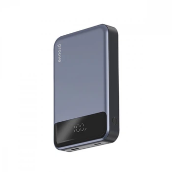 Повербанк 10000mAh Magsafe + Type-C 20W Proove Hoodman Magnetic gray | PowerBank для Iphone | УМБ 540730001