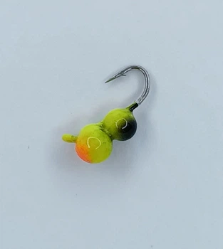 Мормишка вольфр. Start Fishing Мур.мел грань вушко фарб. колір 1 гач.№ 18 3,0* 2,5 мм 0,4 г 034-032