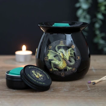 Подарочный набор Аромалампа + аромавоск Mabon Wax Melt Burner Gift Set by Anne Stokes