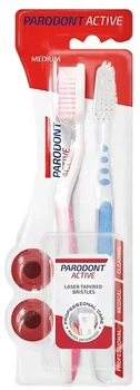 Зубна щітка Aroma Parodont Active Sensitive 2 в 1 Середньої жорсткості (3800013513095)