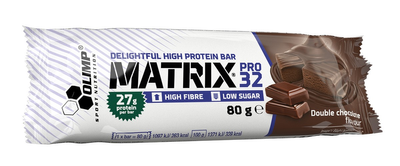 Baton proteinowy Olimp Matrix Pro 32 80 g Podwójna czekolada (5901330074677)