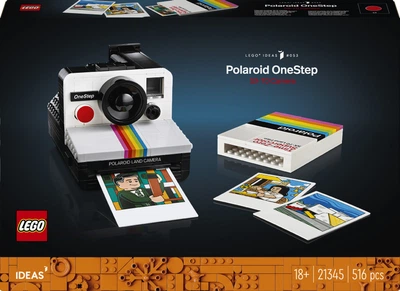 Zestaw klocków LEGO Ideas Aparat Polaroid OneStep SX-70 516 elementów (21345)