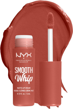 Рідка матова помада-крем для губ NYX Professional Makeup Smooth WHip 07 Pushin Cushion 4 мл (800897131111)