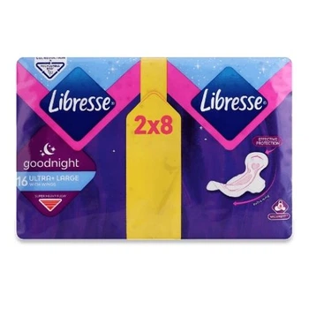 Гігієнічні прокладки Libresse Good Night Soft 16 шт.