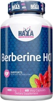 Берберин Haya Labs Berberine HCL 400 мг 60 веганських капсул (858047007779)