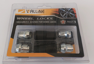 Гайка колеса Walline ZAZ М10х1,25x25 (2 ключа) (4 шт.) Таврия