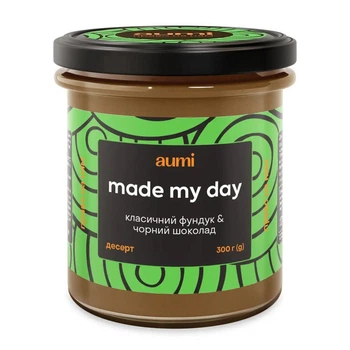 Десерт AUMI "Made my day" фундучно-шоколадный, 300г, банка стекло