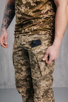 Мужские брюки крепкие пиксель «Kayman» с усиленными зонами и накладными карманами 30-34
