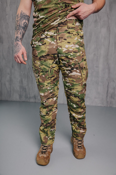 Мужские крепкие штаны «Kayman» мультикам с усиленными зонами и накладными карманами 36-34