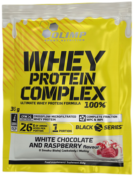 Протеїн Olimp Whey Protein Complex 35 г Білий шоколад з малиною (5901330090011)