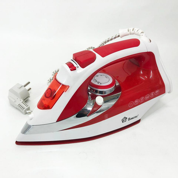 Праска Domotec MS-2201 2800W керамічна підошва, парова праска для одягу. SC-397 Колір: червоний