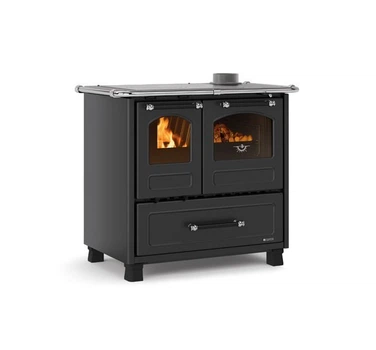 Кухонна піч La Nordica Family 3,5 з варильною поверхнею та духовкою ANTHRACITE BLACK