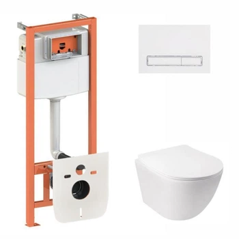 Инсталляция 4 в 1 Qtap Nest Jay Белый (QT07335177W45141)