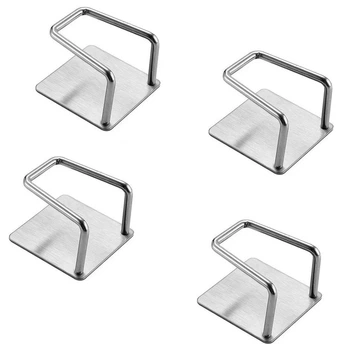Тримачі для кухонної губки-мочалки в раковину Haowa Sponge Holder (3M) 4шт Сріблясті
