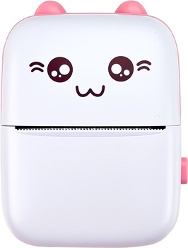 Портативный минипринтер Jetix Mini printer с Bluetooth для термопечати без чернил со смартфона Pink (JMP-1-RA)