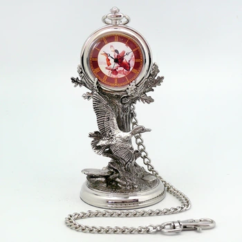 Часы с цепочкой на подставке Scorpio "Утки", 7х13 см (470-0606)