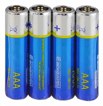 Батарейка ААА солевая 1.5V shrink 4шт [Аско.R03.SP4] АСКО-УКРЕМ