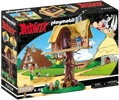 Zestaw figurek Playmobil Asterix Cacofonix with Treehouse (4008789710161)