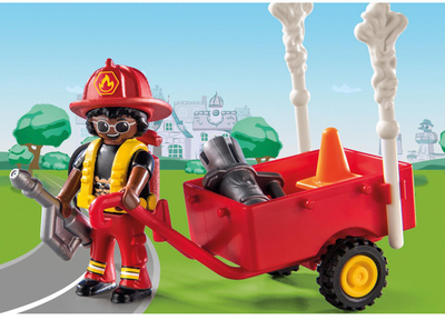 Набір фігурок Playmobil Duck on Call Fire Rescue Action: Cat Rescue (4008789709172)