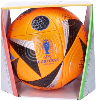 М'яч футбольний Adidas EURO24 Fussballliebe Winter OMB IN9382 №5 Помаранчевий