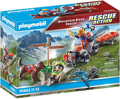 Zestaw figurek Playmobil Rescue Action Mountain Biker Rescue (4008789706621)