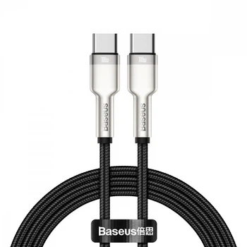 Кабель Baseus Cafule Metal Type-C to Type-C 100W (1m) black
