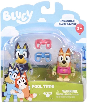 Zestaw figurek TM Toys Bluey and Bingo Pool Time (0630996130391)