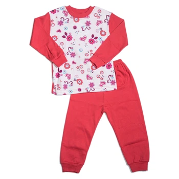 Піжама Kustulli 6 років (116 см) рожевий із білим (TUR-Kust-1-pink-6)