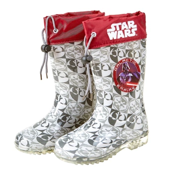 Резиновые сапоги Star Wars 24-25 серый с белым и красным (SW9866-24)