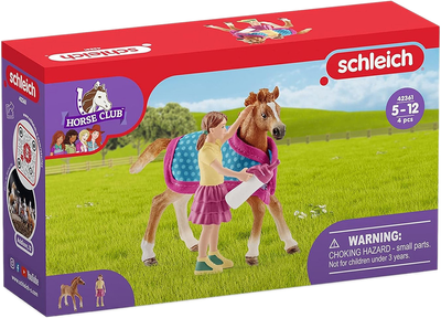 Набір фігурок Schleich Horse Club Foal with Blanket (4059433573694)