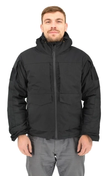 Зимова тактична куртка Eagle з підкладкою Omni-Heat та силіконовим утеплювачем Black 4XL