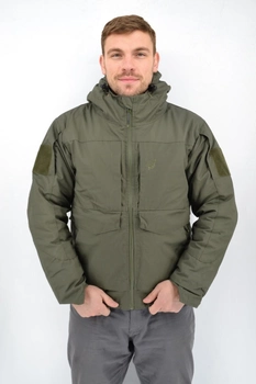 Зимова тактична куртка Eagle з підкладкою Omni-Heat та силіконовим утеплювачем Olive Green 4XL