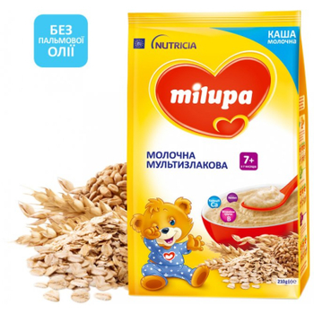 Дитяча каша Milupa Молочна Milupa Мультислакова від 7 місяців 210 г (5900852047442)