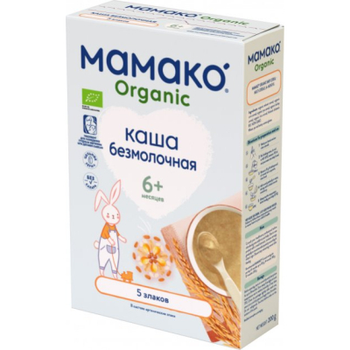 Дитяча каша Mamako Organic 5 злаків 200 г (8437022039312)