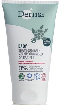 Szampon i mydło do kąpieli Derma Eco Baby Shampoo Bath 150 ml (5709954024333)