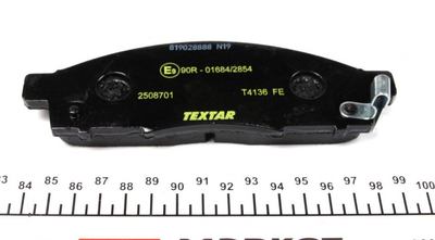 Колодки гальмові TEXTAR 2508701 D1060JX50B, MQ704260, AY040NS141