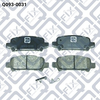 Тормозные колодки Q-fix Q0930031 Subaru Impreza, Legacy, Forester, Outback 26696AF000, 26696AE080, 26696AE040