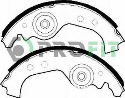 Колодки гальмівні PROFIT 50010027 Seat Ibiza; Fiat Panda 4382264, 5880891, 5881040