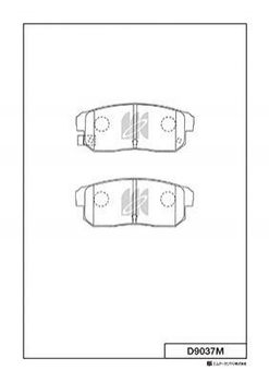 Гальмівні колодки KASHIYAMA D9037M F1Y12649Z, F1Y02648Z, F1Y12643Z
