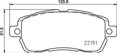 Тормозные колодки BREMBO P24203 G1B52001AA, E4B12001AB, 2017679