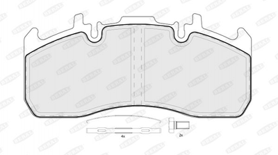 Тормозные колодки BERAL BCV29173TK 5001864365, 7421399915, 7421496556