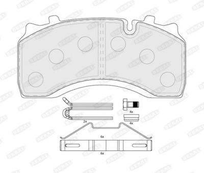 Тормозные колодки BERAL BCV29142TK 5001855902