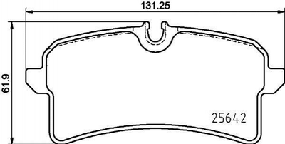 Тормозные колодки BREMBO P65040 95B698451A, 95B698451