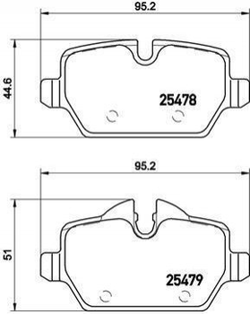 Тормозные колодки BREMBO P06 080