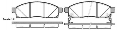 Гальмівні колодки ROADHOUSE 21434.02 D1060JX50B