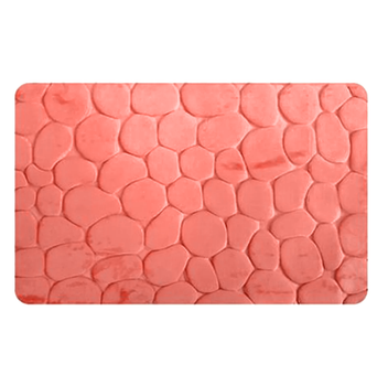 Коврик в ванную Узор 3d 50x80 см Бордовый (MMS-R82471)