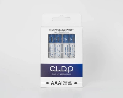 Батарейки AАA аккумуляторные с разъемом USB Type-C от CLDP на 1.6V/500mWh - 4 ШТ
