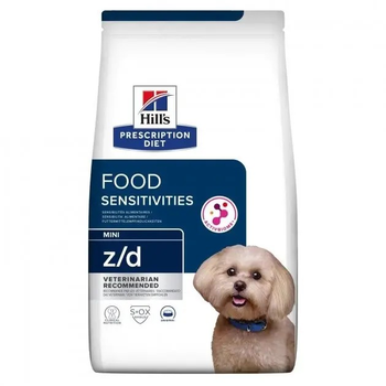 Сухой корм Hills Prescription Diet z/d Mini Сухой корм для собак малых и миниатюрных пород при пищевой аллергии - 1 кг